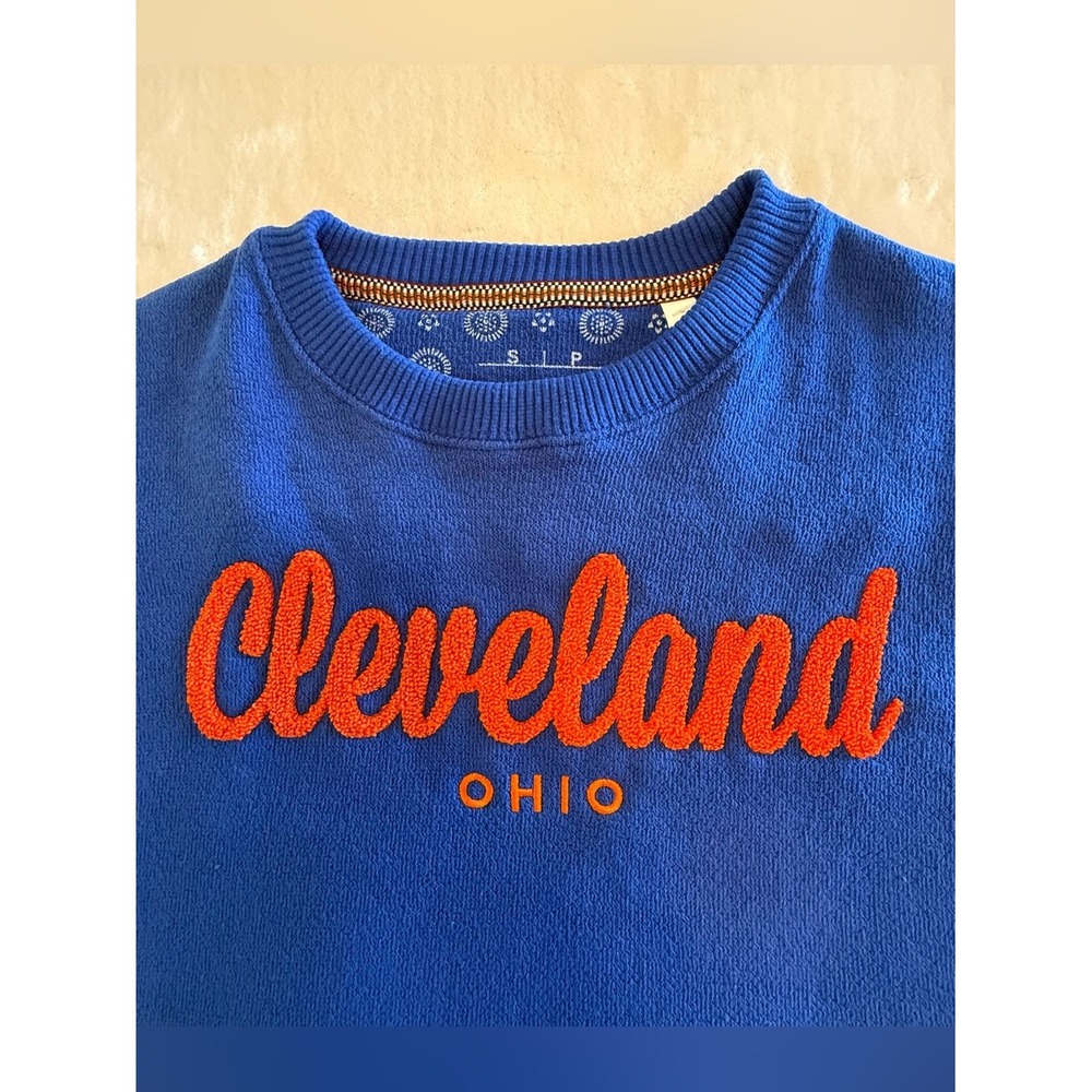 NWT Blue Cleveland Ohio Crewneck Sweater Size S
